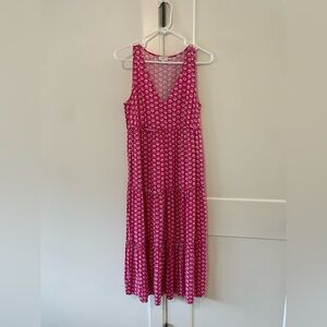 J Crew Pink Midi Dress